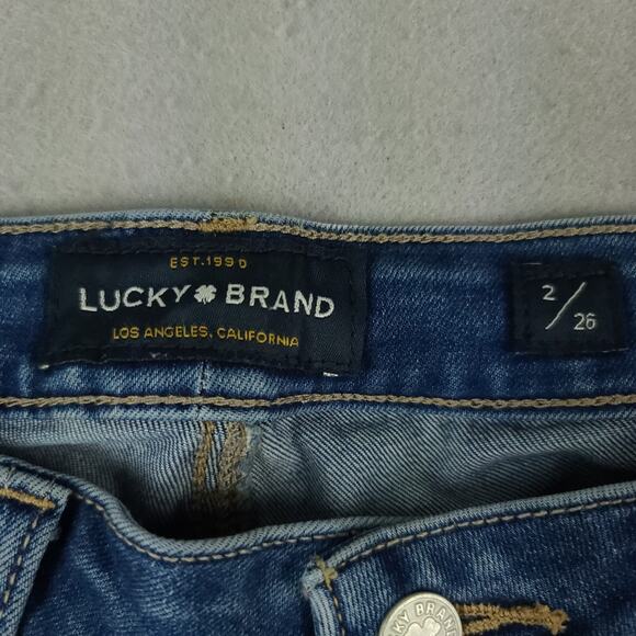 Lucky Brand Lolita Skinny Jeans Womens 2 26 Blue Denim Mid Rise Stretch - Picture 2 of 16